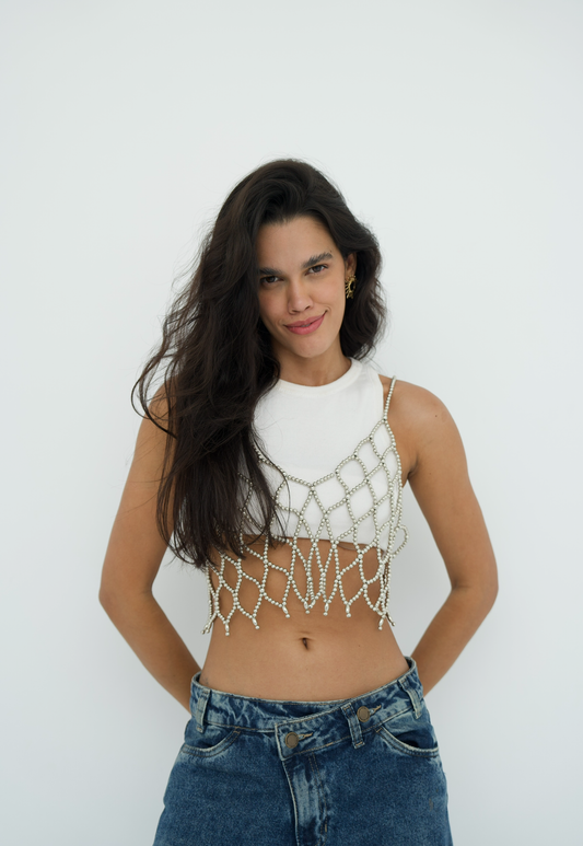 The silver statement vest