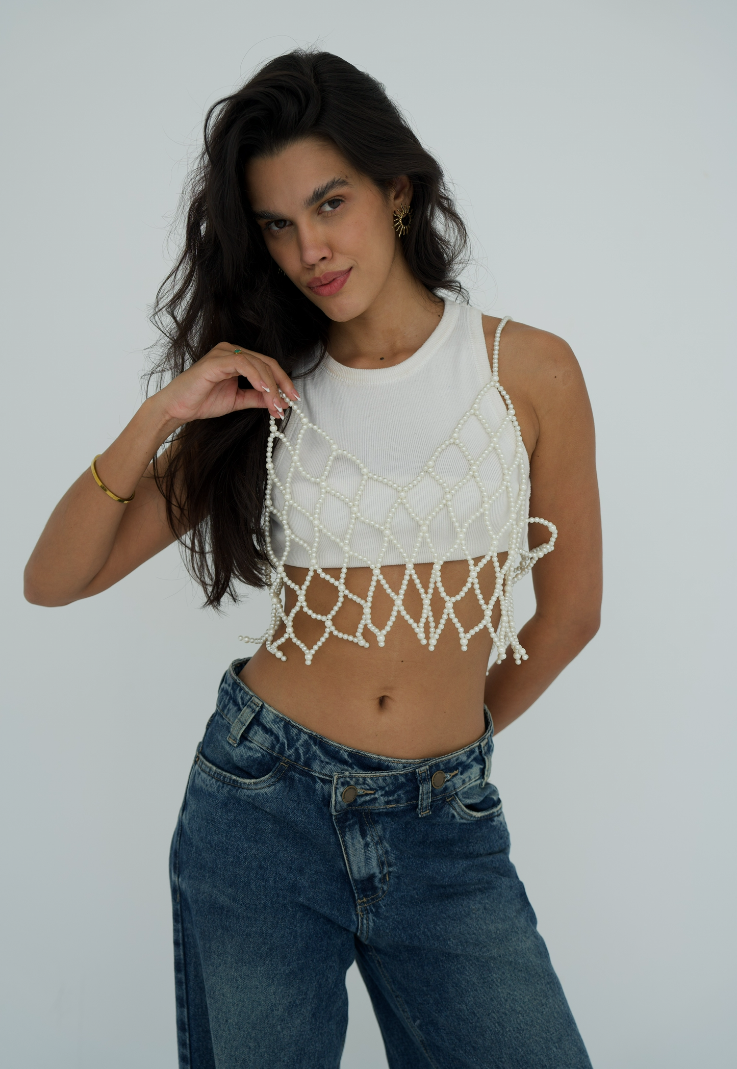 The white Statement vest