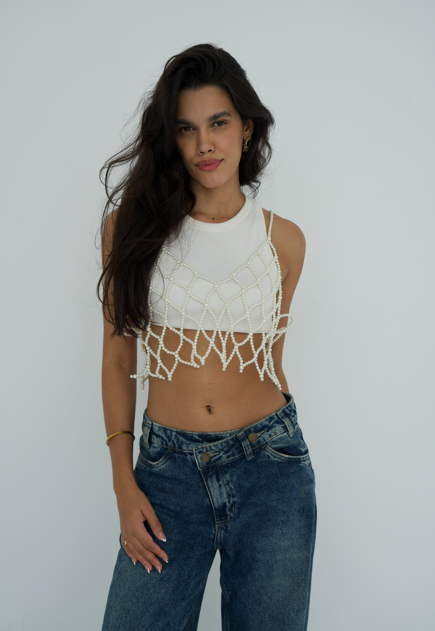 The white Statement vest